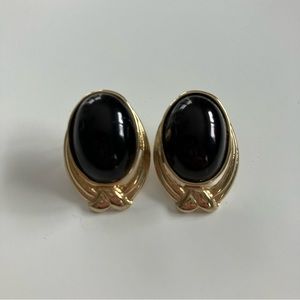 Black & Gold tone earrings